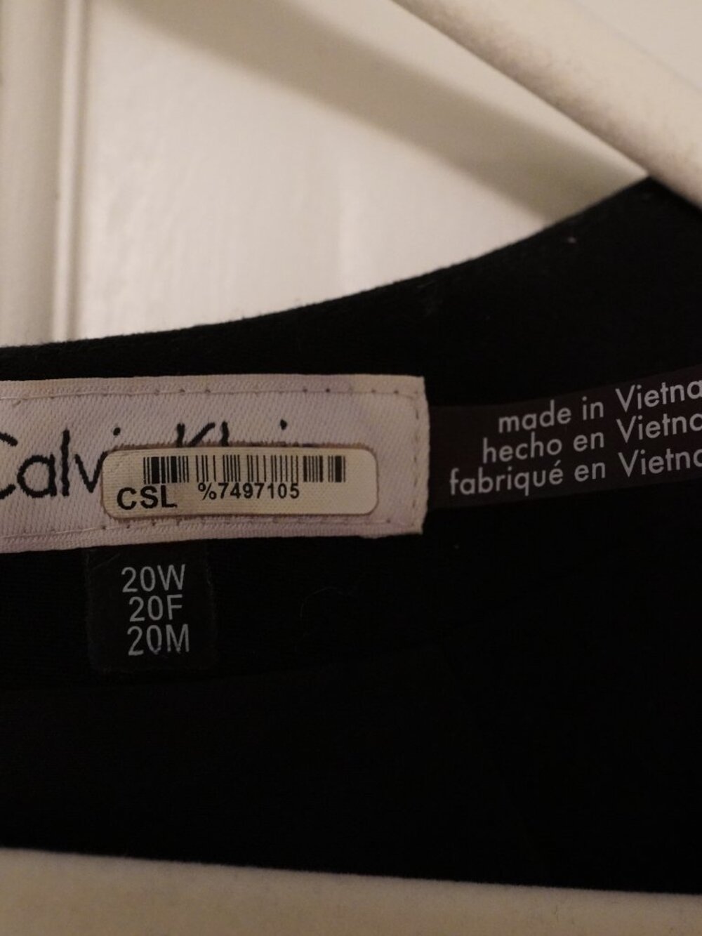 Calvin Klein 20W Black Sheath Dress Gold Buckle Career Office Plus Size - Picture 2 of 4